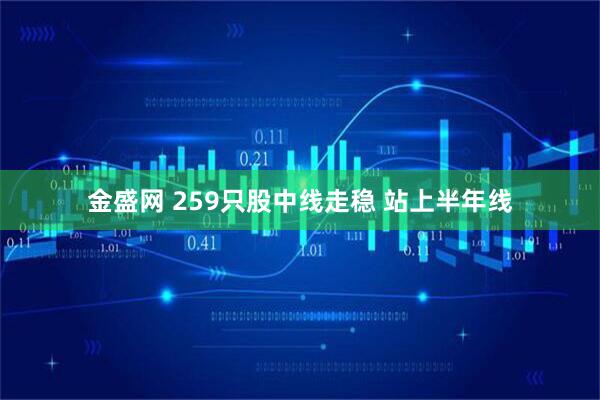 金盛网 259只股中线走稳 站上半年线